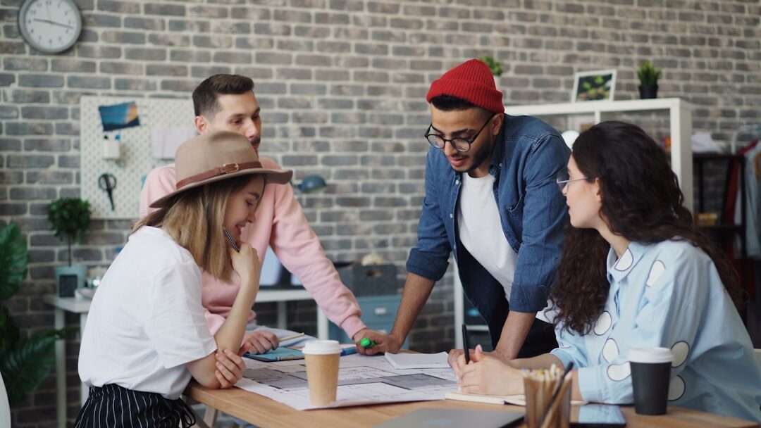 group of people discussing ideas