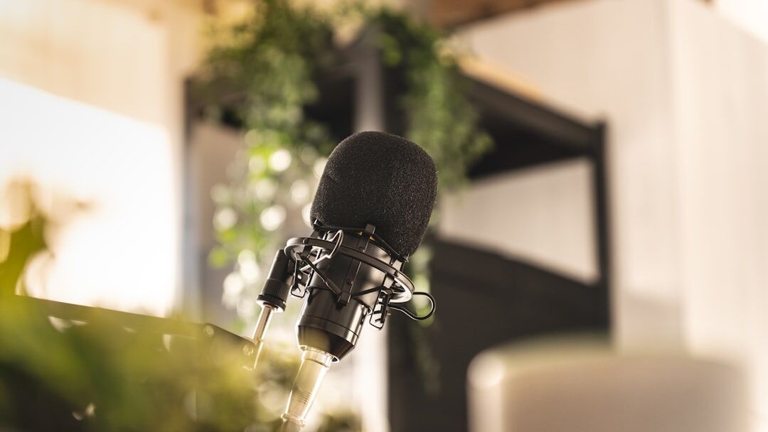 professional podcast microphone setup