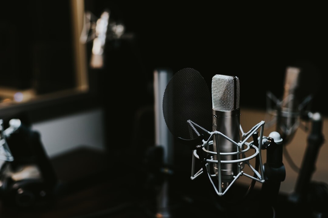 professional podcast microphone setup