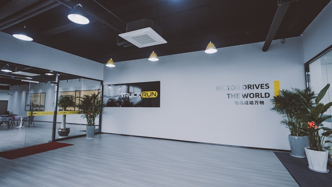 Bright reception area of a creative studio office