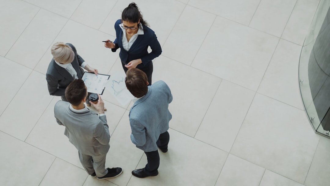group of people discussing